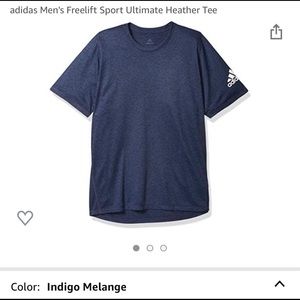 adidas Men's Freelift Sport Ultimate Heather Tee Size Medium